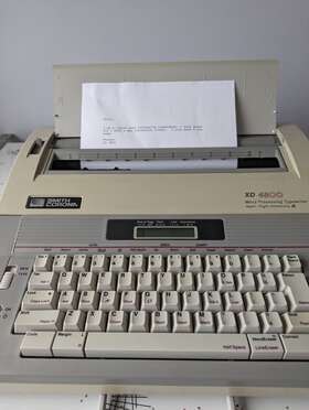 4800 Smith Corona Vintage Xd Word Processing Typewriter Model 5a-1 Working