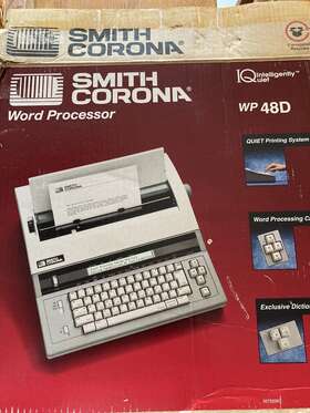 Wp-48d Smith Corona Wp 48d Word Processor Typewriter Spell Right Iq Very Good Condition