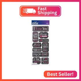 Sticko 0015586799132 I Love You Chalk Words 52-60136
