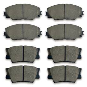 D1211-d1212 Talamoyi D1211 D1212 Front And Rear Ceramic Disc Brake Pads Kit For Pontiac Vibe 2009-20