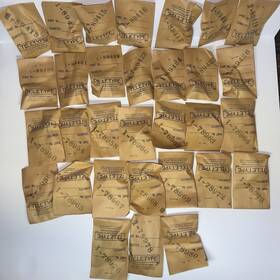 105278 Teletype Corporation Keytops - 1955 Boxed Spring Cushion Keys For Complete Nos Set 105278 Teletype Corporation Keytops - 1955 Boxed Spring Cushion Keys For Complete Nos Set