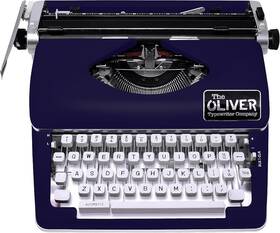 The Oliver Typewriter Company 840140304701 Timeless Manual Royal Blue