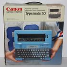 Typemate 10 Canon Vintage Personal Electric Typewriter Original Box
