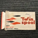 Vintage Metal Alcar Twin Spool Ribbon Item RT-0405 Black & Red. Fixed Price $35.00.