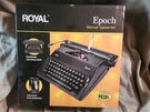 (new)royal Epoch Manual Portable Black Typewriter With Hard Case In Box. Fixed Price $145.00.