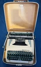 1956 Smith-corona Silent-super Manual Portable Typewriter Grey Green W/ Case. Fixed Price $180.00.