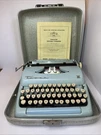1960'S Vintage Sears Tower Constellation Portable Typewriter W/case Mint Green. Fixed Price $299.99.