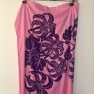 Michel Nu Beach Sarong Swimsuit Cover-up Pareo Purple Pink Resort Nwot Summer Ec. Fixed Price $20.00.