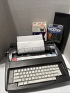 Brother AX-325 Black Electronic Typewriter Daisy Wheel W/cover Tested White Keys. Fixed Price $69.97.