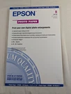 Epson S041156 Glossy Photo Paper, 52 Lbs, Inkjet, X 17 (pack Of 20 Sheets). Fixed Price $14.99.