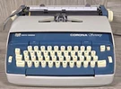 Smith-corona Seventy Electric Typewriter W/bag & Ribbon Blue White Keys. Fixed Price $129.95.