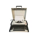 Olympia Traveller De Luxe Typewriter Beige Manual Original Case Retro 70 Vtg. Fixed Price $275.46.