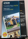 Epson Matte 8.5X14 Legal Size Presentation Paper - 100 Sheets 27 Lb Nib. Fixed Price $11.40.