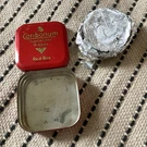 Vintage Caribonum Typewriter Ribbon Tin Red-box No 18 For Remington Film Prop. Fixed Price $13.45.