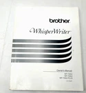 Brother Whisper Writer WP-7400J WP-7550J Plus Owner's Manual 1995. Fixed Price $20.00.