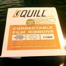 7-11269 Quill Box Of Correctable Film Ribbons Vintage Hy-yield. Fixed Price $15.99.