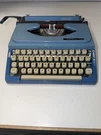 Vtg. Late 1960S Royal Century Portable Manual Typewriter Blue W/case Japan Exc!. Fixed Price $100.00.