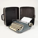 1969 Smith Corona Super Sterling Portable Manual Typewriter Charcoal Serviced!. Fixed Price $249.00.