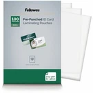 Fellowes Id Tag Punched Glossy Pouches 5 Mil 100 Pack. Fixed Price $33.09.