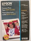 New Epson Premium Photo Paper Semi-gloss 4X6" 40 Sheets S041982 Sealed Vtg. Fixed Price $5.00.