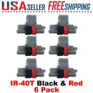IR-40T Black And Red X 6 Pack Calculator Ink Rollers CP13 NR42 IR40T Sharp Casio. Fixed Price $9.99.