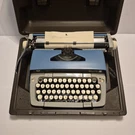 Smith Corona Galaxie 12 Twelve Xii Typewriter With Case Vintage 1970S Blue. Fixed Price $109.88.