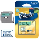 Genuine Brother M-731 Black On Green 1/2" (12MM) P-touch Label Tape For PT-M95. Fixed Price $15.49.