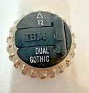 Ibm Selectric Dual Gothic 12 Golf Ball Element Font & Ii Typewriter. Fixed Price $11.99.