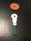Vintage Eberhard Faber Van Dyke 6587 Typewriter Wheel Eraser Green Brush + Extra. Fixed Price $10.00.