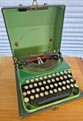 Remington Sears Rare Forest/green Portable Manual Typewriter Porto-rite 1932. Fixed Price $395.00.
