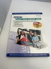 Epson Glossy Photo Greeting 4.7"X7" 20 Cards/envelopes Cd-rom Sealed New. Fixed Price $5.99.