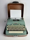 Smith Corona 5TE Electric Portable Typewriter Alpine Blue SUPER-5 Body 1960 Case. Fixed Price $399.97.
