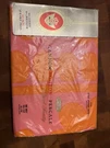 Vintage 60S 70S Daisy Flower Sheet Cannon Royal Family Pink Orange Percale New. Fixed Price $599.00.