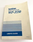 Brother Word Processor WP-3550 User Guide Replacement Manual. Fixed Price $10.95.