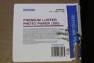 Epson Premium Luster Photo Paper 44"X100' S042083 Brand New! Sealed! S450424. Fixed Price $179.95.