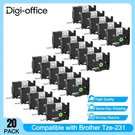 Compatible With Brother 20PK Black On White Label Tape 12MM. Fixed Price $35.59.