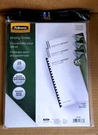 Fellowes Futura Presentation Covers 25 Pack Oversize Heavyweight Frosted 5224201. Fixed Price $24.69.