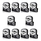 10PK Compatible With Epson K-sun 224BWPX 24MM Tape Black White Label. Fixed Price $48.99.