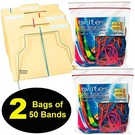 Alliance Brites File 07800, X 1/8" Rubber Bands, 2 Packs Of 50. Fixed Price $12.99.