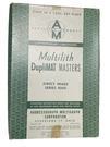 1954 Addressograph Multigraph Corp Multilith Masters Box Am Usa Empty. Fixed Price $23.47.