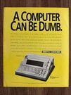Smith Corona Pwp 3600 Word Processor Print Ad Computers Can Be Dumb. Fixed Price $13.49.