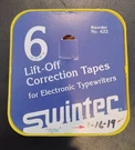 Swintec Lift Off Correction Tape Spools #422 Brother Electronic Typewriters. Fixed Price $5.00.