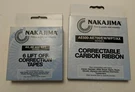 NAKAJIMA-AE8500-AE8700/EW/WPT/AX Correctable Carbon Ribbon And 6 Lift Off Tapes. Fixed Price $15.00.