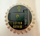 Ibm Letter Gothic 96 Pp Brand Golf Ball Element Font Selectric Iii Typewriter. Fixed Price $14.99.