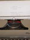 1950'S SM3 Olympia Deluxe Manual Typewriter, German Gray W/brown Keys, W/case. Fixed Price $150.00.