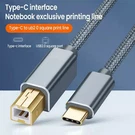 Usa Usb-c To Usb-b 2.0 Cable For Nylon Epson Hp Canon Brother Printer Scanner. Fixed Price $7.99.