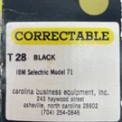 T28 Black Ribbon Cartridge For Ibm Selectric Model 71 Unbranded. Fixed Price $13.59.