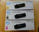New Dell H625/H825 /S2825 Black,yellow, Magenta Cartridge. Fixed Price $270.00.