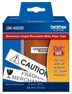 Brother DK4205 2-3/7" Removable Continuous Tape For QL570, QL-570 Label Printers. Fixed Price $22.49.