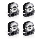 4PK Black White Tape Compatible With Epson LW-700 LK-6WBN Kingjim SS24KW 1". Fixed Price $18.68.